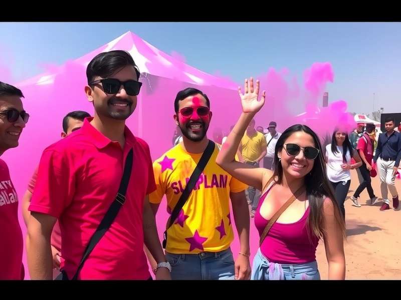 Bombay Slam Ace Color Clash During Holi Bombay Slam Ace Holi Event